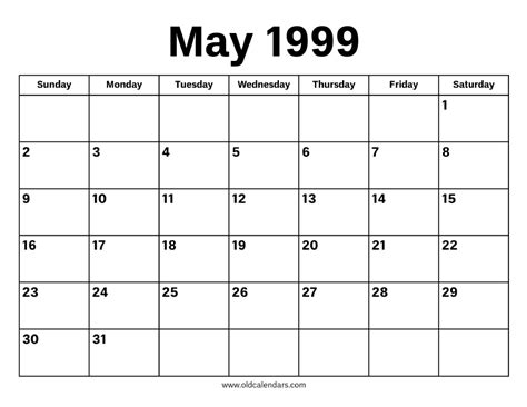 May 1, 1999 